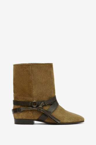 Rejen Flache Wildleder-Stiefeletten Rejen Flache Wildleder-Stiefeletten