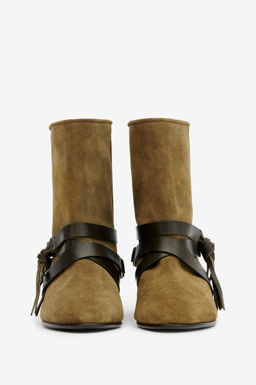 Rejen Flache Wildleder-Stiefeletten Rejen Flache Wildleder-Stiefeletten