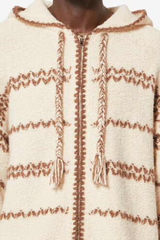 Rolian Melierte Wollstrickjacke