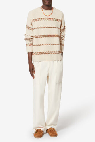 Romain Melierter Wollpullover
