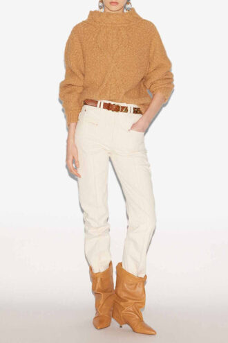 Romane Strickpullover mit Zopfmuster