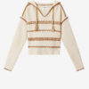 Romera Kapuzenpullover aus Merinowolle und Tweed