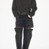 Ross Kurzes Sweatshirt aus Baumwolle mit Stehkragen