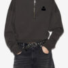 Ross Kurzes Sweatshirt aus Baumwolle mit Stehkragen