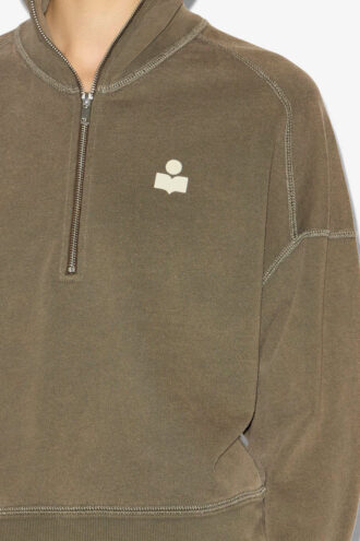 Ross Sweatshirt aus Baumwolle mit Reißverschlusskragen