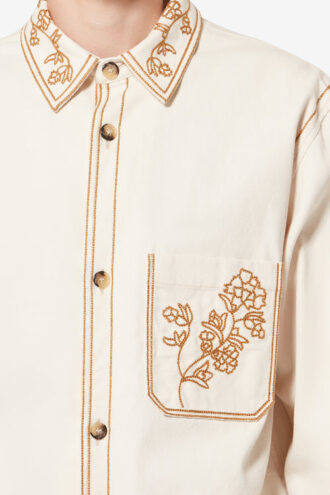 Rudy Overshirt mit Blumenstickerei Rudy Overshirt mit Blumenstickerei