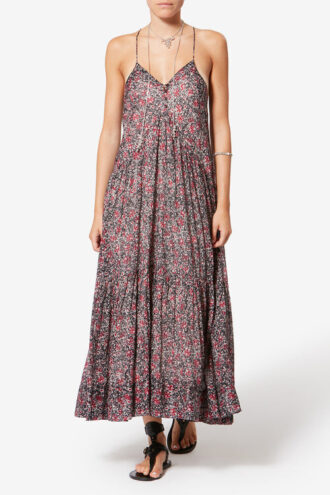 Sabba Langes bedrucktes Baumwollvoile-Kleid Sabba Langes bedrucktes Baumwollvoile-Kleid