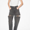 Salia Loose Fit Denim Jeans mit Reißverschlüssen Salia Loose Fit Denim Jeans mit Reißverschlüssen