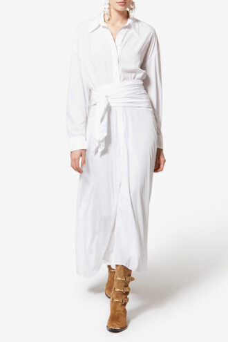 Samantha Langes Krepp-Hemdkleid