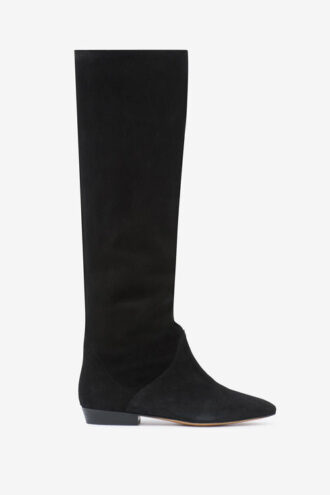 Sayla Flache Wildlederstiefel