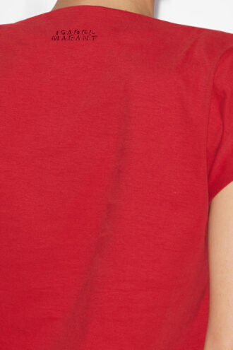 Sebani Asymmetrisches einfarbiges Baumwoll-T-Shirt
