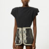 Sebani Asymmetrisches Kurzarm-T-Shirt Sebani Asymmetrisches Kurzarm-T-Shirt