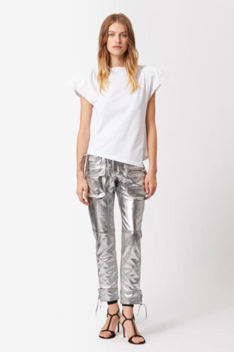 Sebani Gepolstertes asymmetrisches T-Shirt