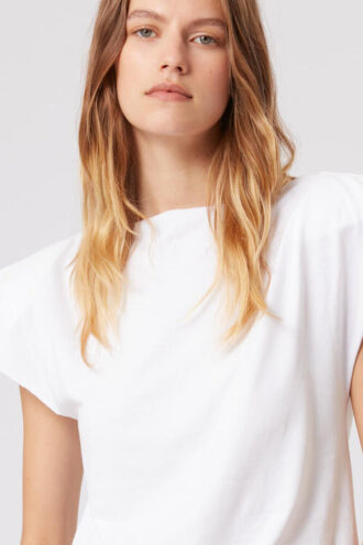 Sebani Gepolstertes asymmetrisches T-Shirt