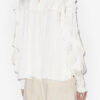 Seila Fließende Bluse mit Spitze und Rüschen Seila Fließende Bluse mit Spitze und Rüschen