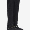 Selize Overknee-Stiefel mit flachem Absatz aus Wildkalbsleder Selize Overknee-Stiefel mit flachem Absatz aus Wildkalbsleder