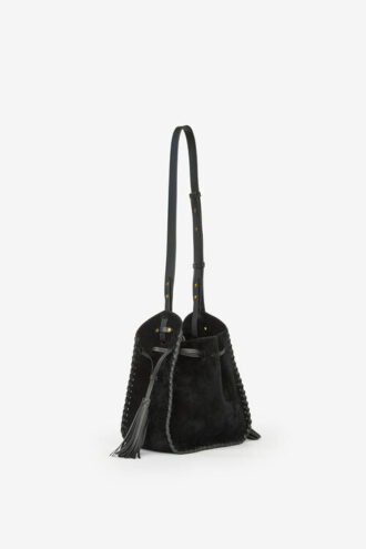 Silao Bucket Bag aus geflochtenem Kalbswildleder