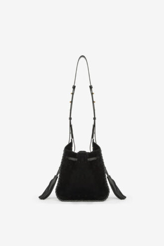 Silao Bucket Bag aus geflochtenem Kalbswildleder