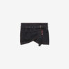 Siyen Drapierter Jeans-Minirock