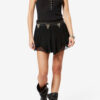 Sornel Kurze bedruckte Musselin-Shorts