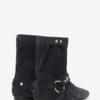 Stania Stiefel mit flachem Absatz aus Wildleder Stania Stiefel mit flachem Absatz aus Wildleder