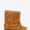 Stania Stiefel mit flachem Absatz aus Wildleder Stania Stiefel mit flachem Absatz aus Wildleder