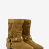 Stania Stiefeletten aus Kalbswildleder mit flachem Absatz Stania Stiefeletten aus Kalbswildleder mit flachem Absatz