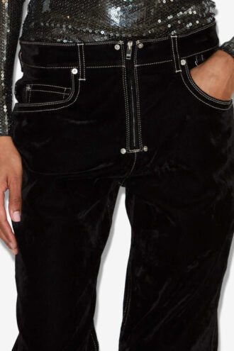 Stelyna Denim-Jeans im Wide-Leg-Samt-Stil