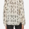 Syra Seidenbluse mit grafischem Muster Syra Seidenbluse mit grafischem Muster