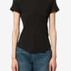 Taomi Kurzarm-T-Shirt aus Baumwolle mit Rippstrick Taomi Kurzarm-T-Shirt aus Baumwolle mit Rippstrick