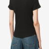 Taomi Kurzarm-T-Shirt aus Baumwolle mit Rippstrick Taomi Kurzarm-T-Shirt aus Baumwolle mit Rippstrick