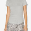 Taomi Kurzarm-T-Shirt aus Baumwolle mit Rippstrick Taomi Kurzarm-T-Shirt aus Baumwolle mit Rippstrick