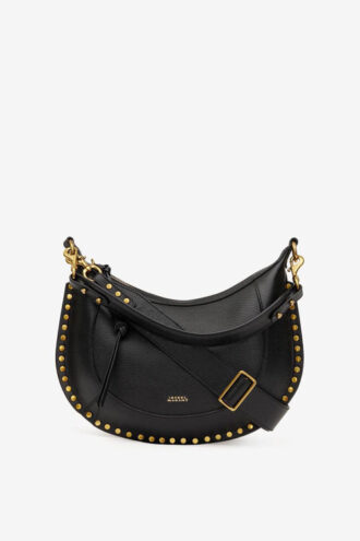 Tasche aus genarbtem Leder mit Nieten Naoko