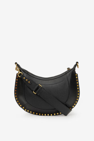 Tasche aus genarbtem Leder mit Nieten Naoko