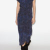 Terena Midi-Kleid aus bedruckter Seide