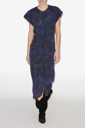 Terena Midi-Kleid aus bedruckter Seide Terena Midi-Kleid aus bedruckter Seide