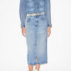 Tilauria Midirock aus feinem Denim