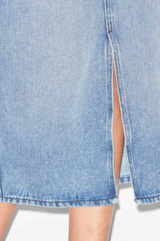 Tilauria Midirock aus feinem Denim