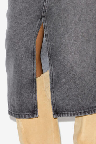Tilauria Midirock aus feinem Denim