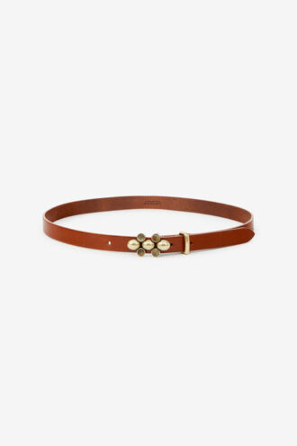 Valdez Ledergürtel mit Schmuck-Schnalle
