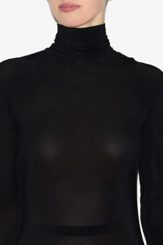 Vanessa Rollkragenkleid aus einfarbigem Jersey Vanessa Rollkragenkleid aus einfarbigem Jersey