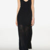 Velma Langes Plissee-Strickkleid