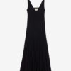Velma Langes Plissee-Strickkleid
