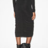 Vicky Midi-Rock aus gerafftem Jersey