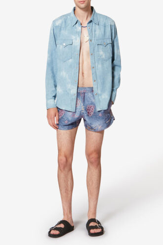 Vincente Badeshorts mit tropischem Print