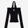 Vonda Drapiertes Oberteil aus einfarbigem Jersey Vonda Drapiertes Oberteil aus einfarbigem Jersey