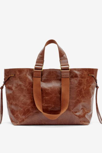 Wardy Glänzende Ledertasche