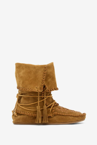 Winki geflochtene Lederstiefel