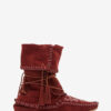 Winki-Stiefel aus geflochtenem Leder und Wildleder Winki-Stiefel aus geflochtenem Leder und Wildleder