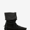 Winki-Stiefel aus geflochtenem Leder und Wildleder Winki-Stiefel aus geflochtenem Leder und Wildleder